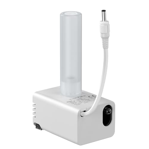 GIOTOHUN Fuente para Gatos Bomba, Fuente de Agua para Gatos Repuesto Bomba, Ultra Silenciosa, 1.5 W de Bajo Consumo de Energía, Larga Vida útil, con luz LED, Fácil de Limpiar