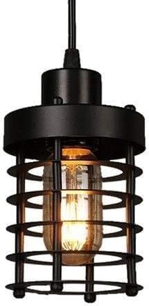 Metal Cage Light Industrial Spiral Showcase Lampshade Adjustable Hanging Chain Lamp,Hanging Light