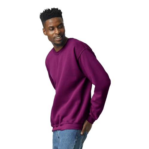 Image of Gildan Men's Cotton Spandex Polyester Blend Crew Neck Sweatshirt