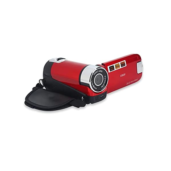 Tangxi Digitaler DV-Camcorder, 720P 16X Digitalzoom 2,4 Zoll LCD 270 Grad drehbarer Bildschirm Videokamera, 4X High… – Bild 5