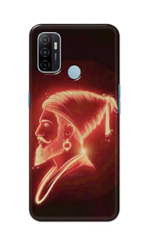 Image of PRINTFIDAA Printed Hard Back Cover Case for Oppo A53 4G | Oppo A53S 4G | Oppo A32 | Oppo A33 2020 Back Cover (Chatrapati Shivaji Maharaj) -112