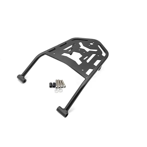 Soporte carga CRF300L con respaldo integrado para fijación segura de equipaje en moto Rally 3