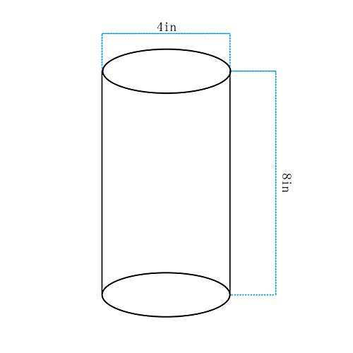 Image of GoLucky Bubble Glass Shade Seeded Accessory Glass Lamp Fixture Glass Globe Replacement Glass Wind Blocker (4''(D) x8''(H))