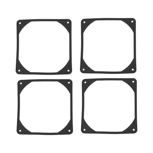 LT Easiyl Lot de 4 Joints Anti-Vibrations en Caoutchouc 120 X 120 X 2 Mm pour Ordinateur PC Noir