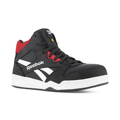Reebok - Baskets de sécurité Montantes Noire et Rouge Work S3 SRC ESD 43 - Noir/Rouge