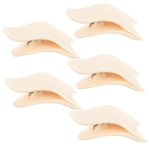 CALLARON Eyelash Clip Tweezers 5pcs Wear-Resistant Tool for Extension