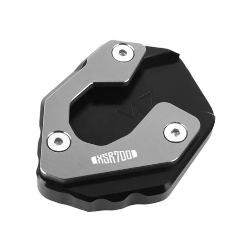 Support latéral moto XSR 700 : agrandisseur de béquille et pied de rechange CNC