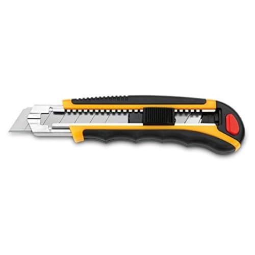 Cutter METÁLICO Nylon Profesional Con Auto-Lock Plano HOJA 25 MM - 3 HOJAS 3C