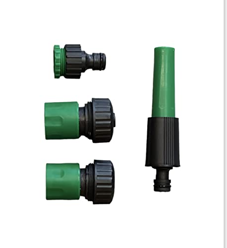 ASPIRE UK Garden Hose Fitting Starter Set, Includes Nozzle, Hose End Connector, Waterstop & Threaded Tap Connector