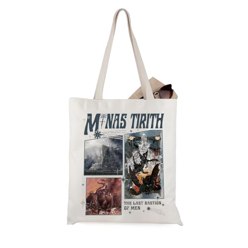JTOUK Borsa tote ispirata al libro fantasy, regalo letterario greco, mitologia greca, regalo per gli appassionati di film fantasy, Of Men Tote EU, 13.78 inch x 15.75 inch, Large