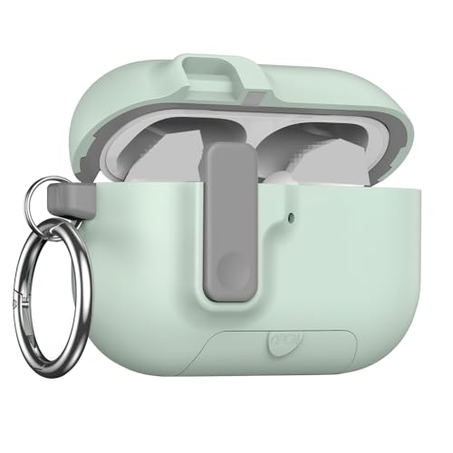 TRIPLE RIVER�EFor AirPods Pro 3 �ϏՌ� �P�[�X ��3���� �J�o�[ �J���r�i�t�� 2�d�\�� TPU +�v���X�`�b�N �n�[�h�P�[�X �ی�J�o�[ �G�A�[�|�b�Y �v�� Pro3 2025���f�� ���C�����X�C���z�� �ی�P�[�X(�O���[��