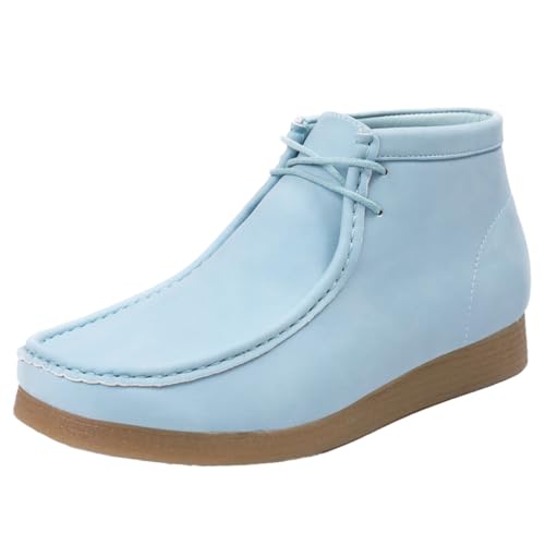 Image of Amali Casual Chukka Boots for Men, High-Top, Lace Up Suede Men's Shoes, Desert Boots with Crepe Rubber Sole