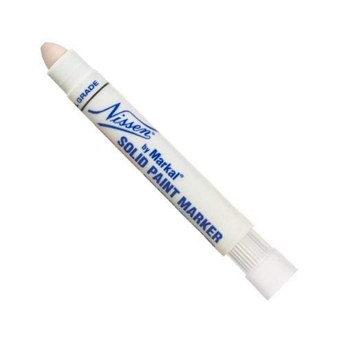 Nissen 28770, Solid Paint Marker, White (Pack of 96 pcs)