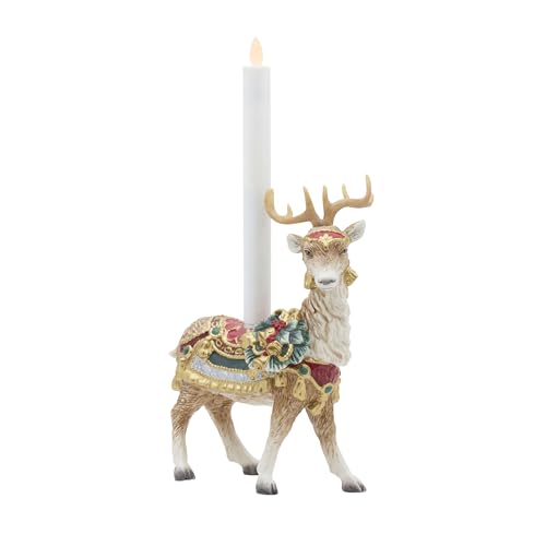 Fitz-and-Floyd-Noel-Holiday-Standing-Deer-Ceramic-Candle-Holder-Figurine-1025-inch Fitz and Floyd Noel Holiday Standing Deer Ceramic Candle Holder Figurine 1025 inch