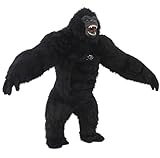 Piamif Inflatable Gorilla Costume for Adult, Air Blow up 8.2ft Gorilla Costume Props for Party Games & Activities Halooween Christmas Fancy Dress (Black -01)