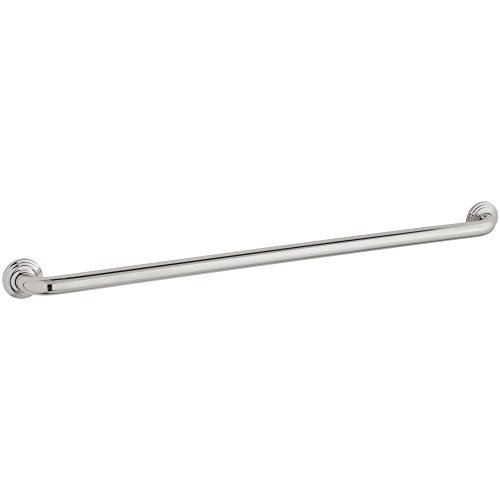 Kohler K-10544-S Traditional 36 Inch Bathroom Grab Bar Polished Stainless Steel