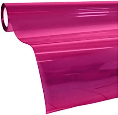 Image of VViViD Transparent Colorful Vinyl Window Tinting Sheets (30 inch x 25ft, Pink)