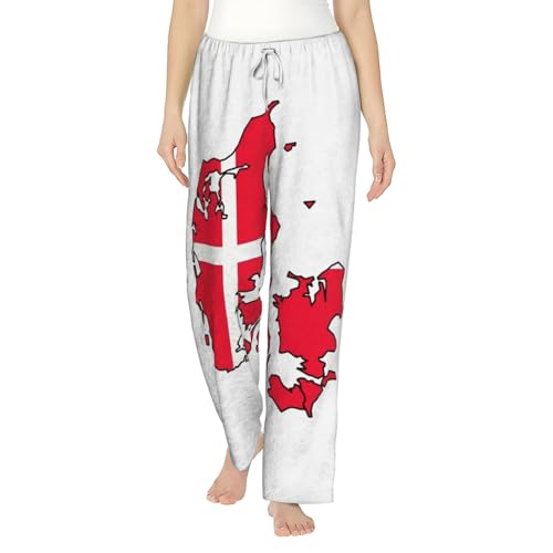 Pantalon de pyjama en flanelle motif danois pour se détendre à la maison