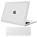 ProCase MacBook Pro 13 Case 2018 2017 2016 Release A1989 A1706 A1708, Hard Case Shell Cover and Keyboard Skin Cover for Apple MacBook Pro 13 Inch with/Without Touch Bar and Touch ID -Frost Clear