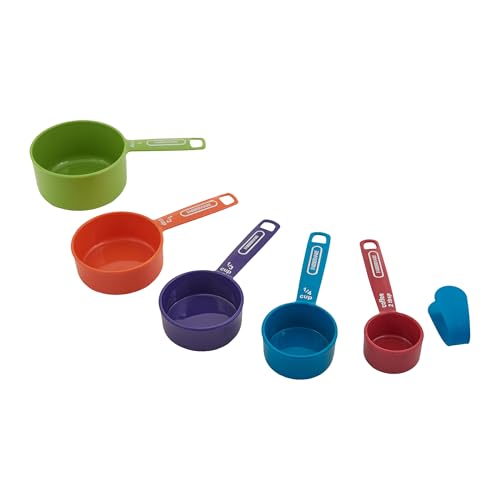 FARBERWARE 5-Piece Measuring Cup Set with Coffee Scoop, Durable Plastic Nesting Measuring Cups with Easy-Read Markings, BPA-Free, Dishwasher Safe - image 8