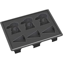 Star Wars Silicone Mold for Ice, Soap, Chocolate & More, 6 Cubes - Imperial Walker & Star Destroyer Shape - Food Grade Tray, Freezer, Dishwasher, Oven Safe - Great for Parties & Gift for Kids