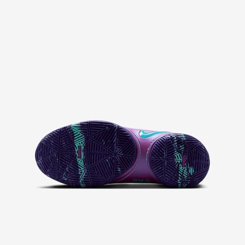 Lebron XXII Big Kids' Basketball Shoes (IF8254-001, Soft Pearl/Vivid Purple/Court Purple/Hyper Turquoise)2