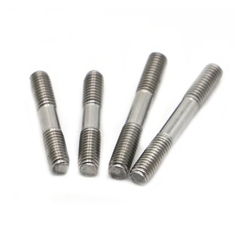 Boulon à vis fileté double extrémité M3 anti-rouille en inox 304 pour montage fixe 45mm