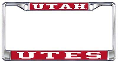 Dixie Dawgs Utah Utes Metal License Plate Frame for Front or Back of Car Officially Licensed