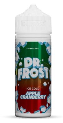 E Liquid Premium UK Vape Juice 0mg ELiquid 70/30 VG/PG 100ml Short Fill No Nicotine All Flavours Max VG EJuice Menthol Mint Fruity Sweet Candy Juice (Apple & Cranberry Ice)