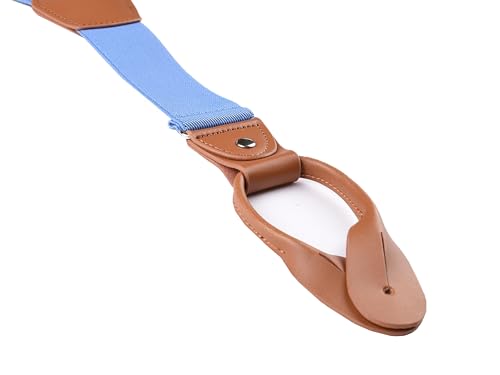 Image of Suspenders for Men Button End Adjustable Y-Back Elastic 47 Inches
