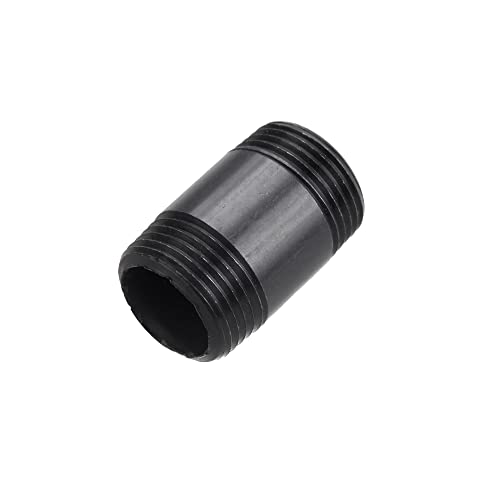 Niubid 10 Pack 1 Inches X 2 Inches Black Malleable Steel Nipples Fitting thumb #1