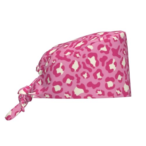 Image of Working Cap Scrub Cap with Sweatband Adjustable Unisex Women Tie Back Hat Nurse Surgical Caps