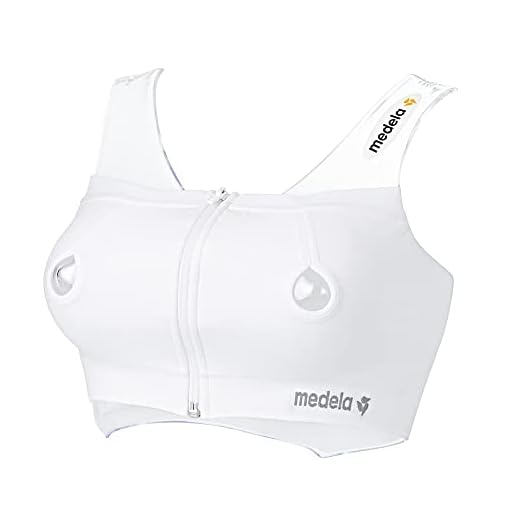 Bustier Easy Expression Branco – Extração com mãos livres – Tamanho P, Medela, Branco, Pequeno