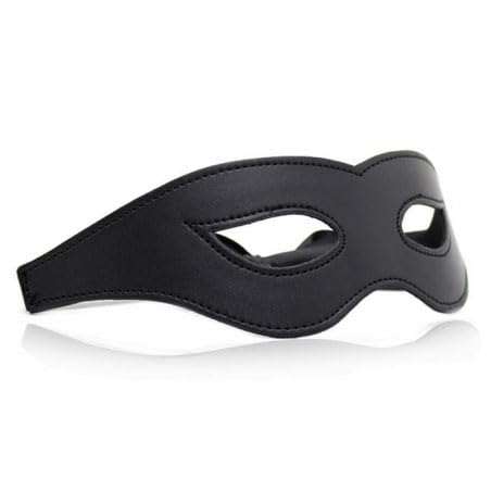 EUFORY Augenbinde Black Knight – komfortable Maske aus Kunstleder mit elastischem Band