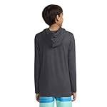 Hurley Boys Long Sleeve Hooded UPF 50+ Rash Guard Swim Shirt - Image 4