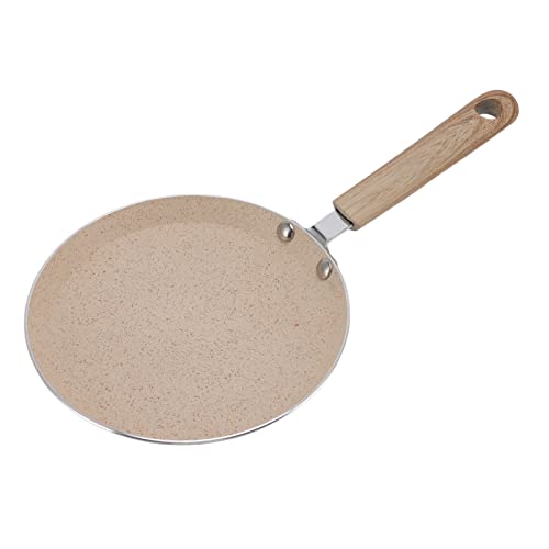 HERCHR Nonstick Crepe Pan,Crepe Maker Pancake Pan Nonstick Pan,Frying Pan Skillet with Handle,Aluminum Alloy Flat Bottomed Griddle Pan(18cm)