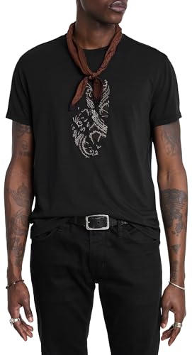 John Varvatos Men's Peace Embroidery Tee4