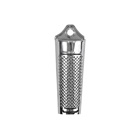 HIC Harold Import Co HIC Nutmeg Grater, Stainless Steel, Silver
