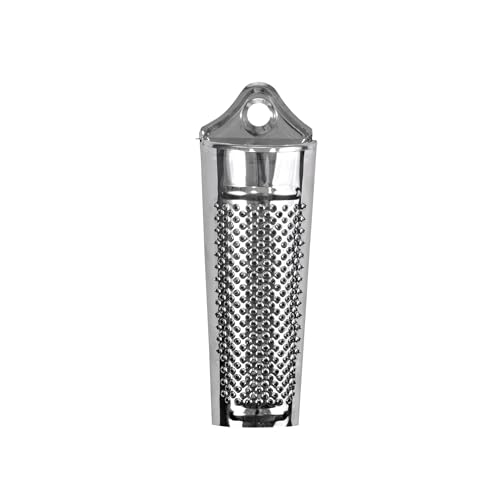 Hic Kitchen Nutmeg Grater, Stainless Steel, Grates Nutmeg, Cinnamon Sticks, Block Chocolate, Ginger, And Hard Cheeses
