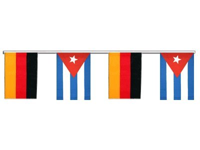 Guirlande Allemagne Cuba Digni 6 m pour pavoisement sans effilochage