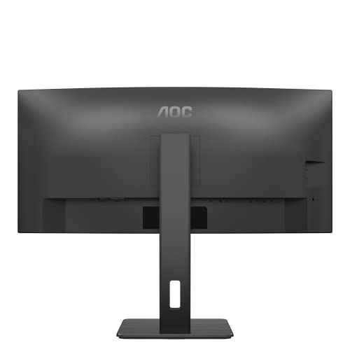 AOC CU34P3CV - 34 Zoll WQHD Curved Monitor, höhenverstellbar, Lautsprecher (3440x1440, 100 Hz, HDMI, DisplayPort, USB-C (65W PD), RJ45, USB Hub) schwarz – Bild 5
