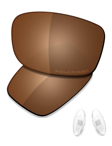 Verres de rechange Oakley Nanowire 4.0 polarisés marron et plaquettes de nez