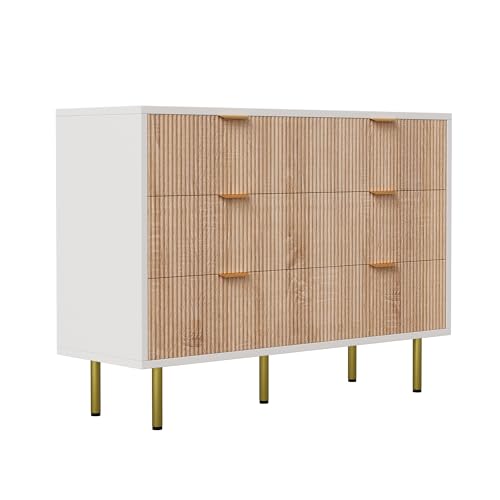 TIMORWTF Cómoda 6 Cajones Blanco 100cm