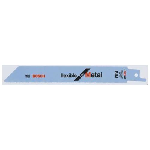 Image of Bosch Professional Reciprocating Saw Blades, For Metal, S 922 Af, Blade Length 150Mm ,Suitable For Thin Sheet Metals, Fine Pipes / Profiles, Effortless, Fine Cut, Pack Of 5