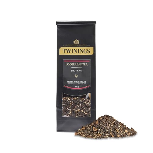Image of Twinings Spicy Chai Loose Leaf Black Tea, 4.41 Ounce (125g) Pouch, Caffeinated, Enjoy Hot or Iced