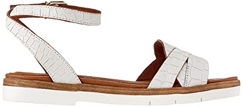 Tamaris 1-1-28102-26, Sandali Donna, Bianco Croco