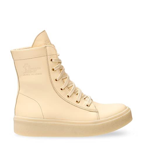 Panama Jack Luna, Bota de Combate Mujer, Crudo B2, 38 EU