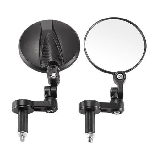 Rétroviseur de moto rond 10cm avec vis M8 M6 pour guidon de scooter et vélo