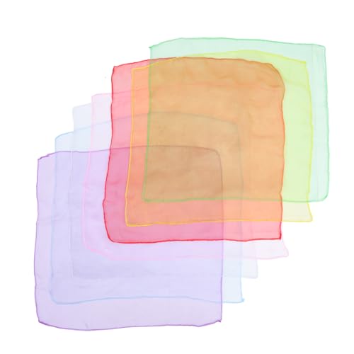 7Pcs Assorted Color Sunscreen Silk Scarves for Women Windproof Scarves for Outdoor Activities Lightweight Face Covering for Travel Weddings and Sports