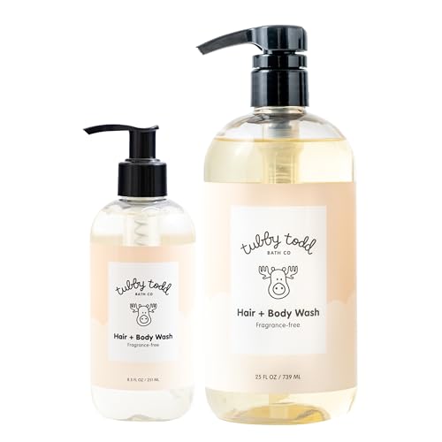 TUBBY TODD Hair + Body Wash - Baby Shampoo and Body Wash - Gentle...